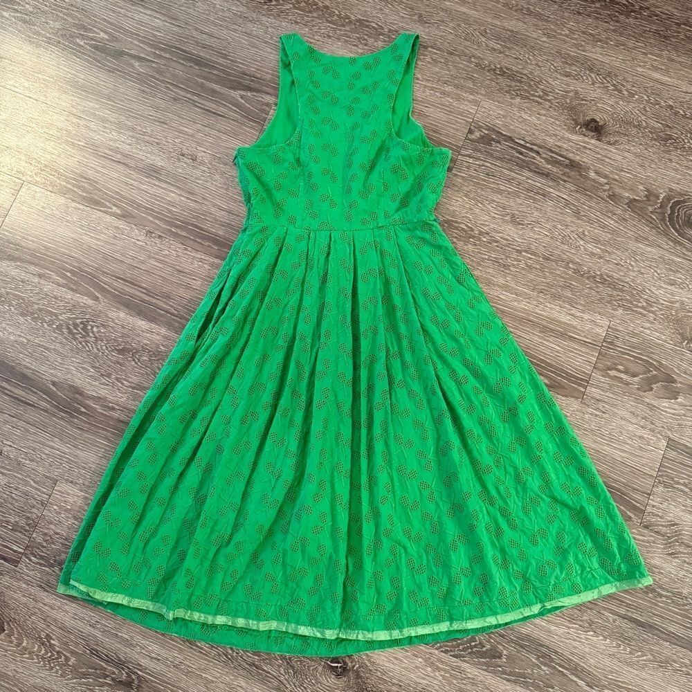 Anthropologie Kelly Green Lace Midi Dress - Picture 5 of 5
